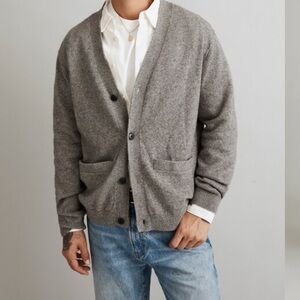 Madewell Merino Men's Gray Cardigan Sweater